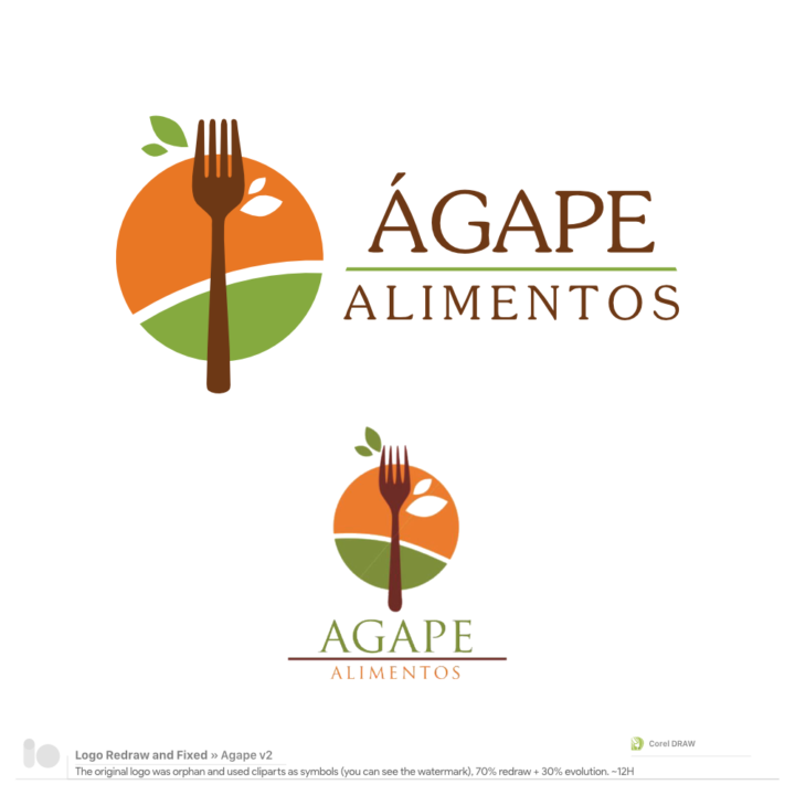 Logo redraw and fixes for Ágape